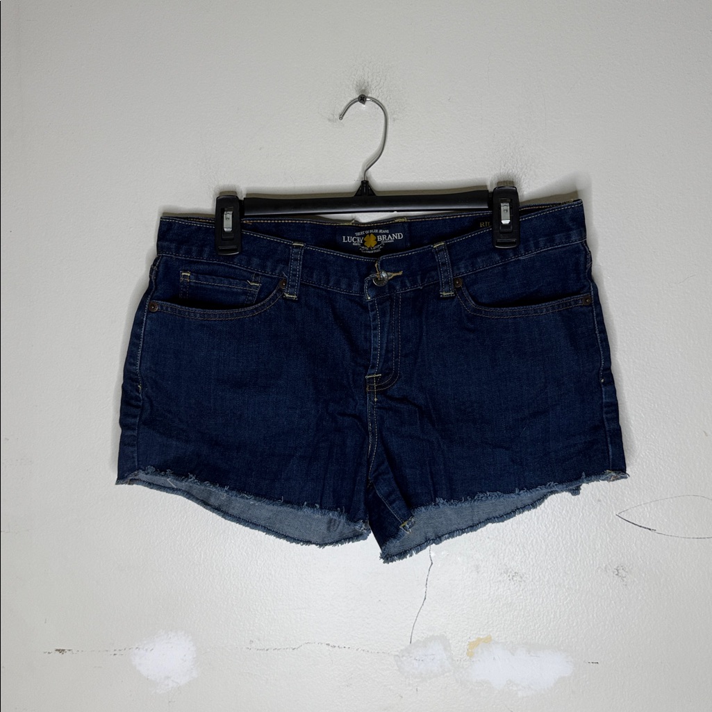 Lucky Brand Indigo Denim Jeans Riley Short Size 8